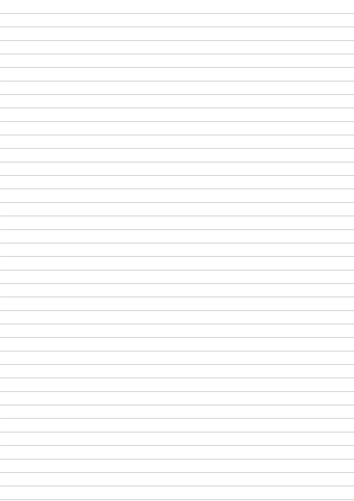 Borderless Lined Paper Template PDF Preview
