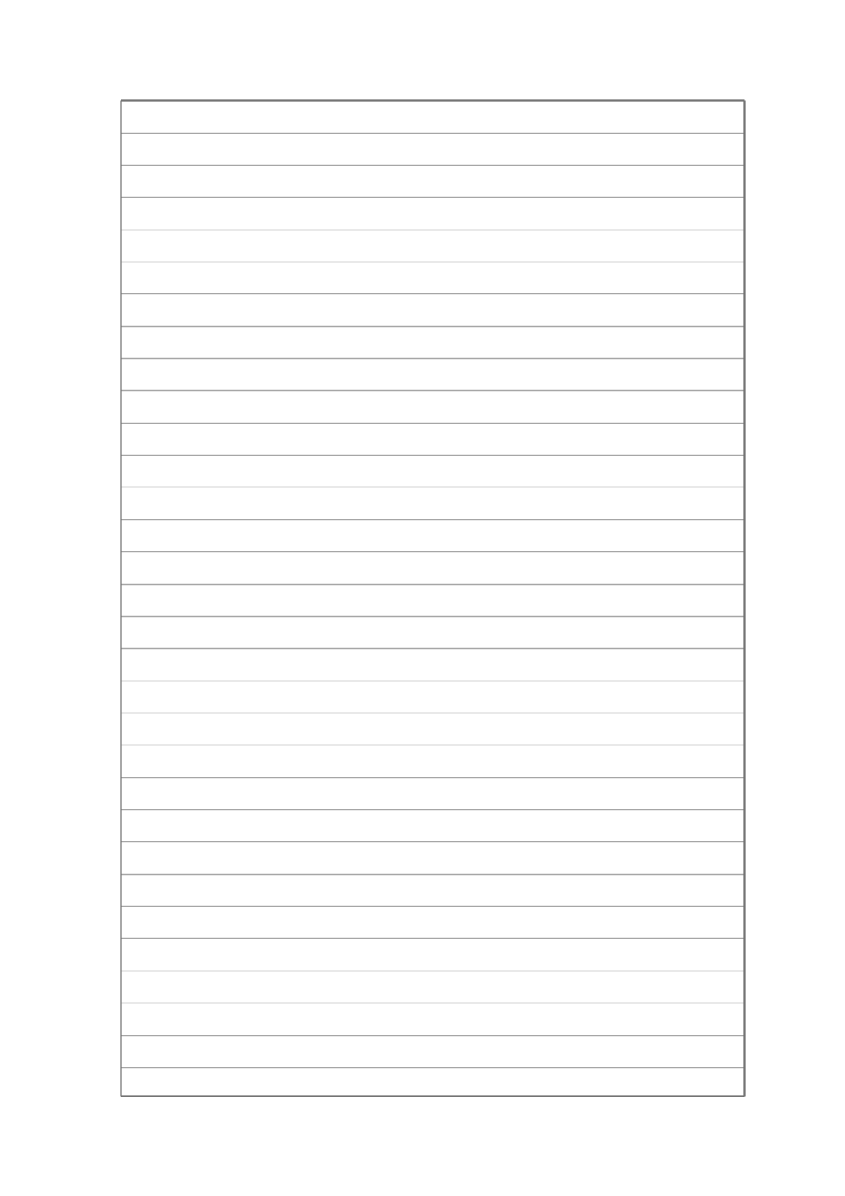 Framed Lined Paper Template PDF Preview