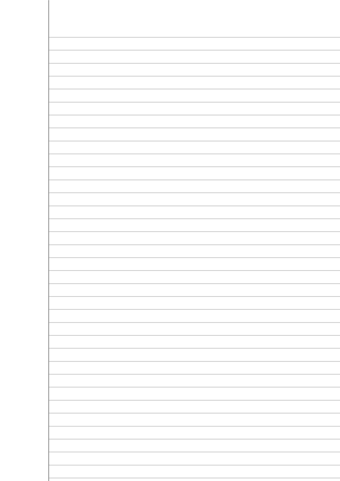 Indented Lined Paper Template PDF Preview