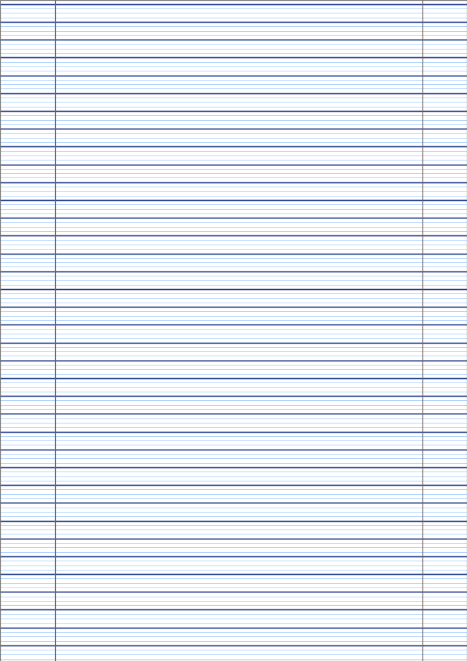 Printable French Seyes Grid Paper Template PDF Preview