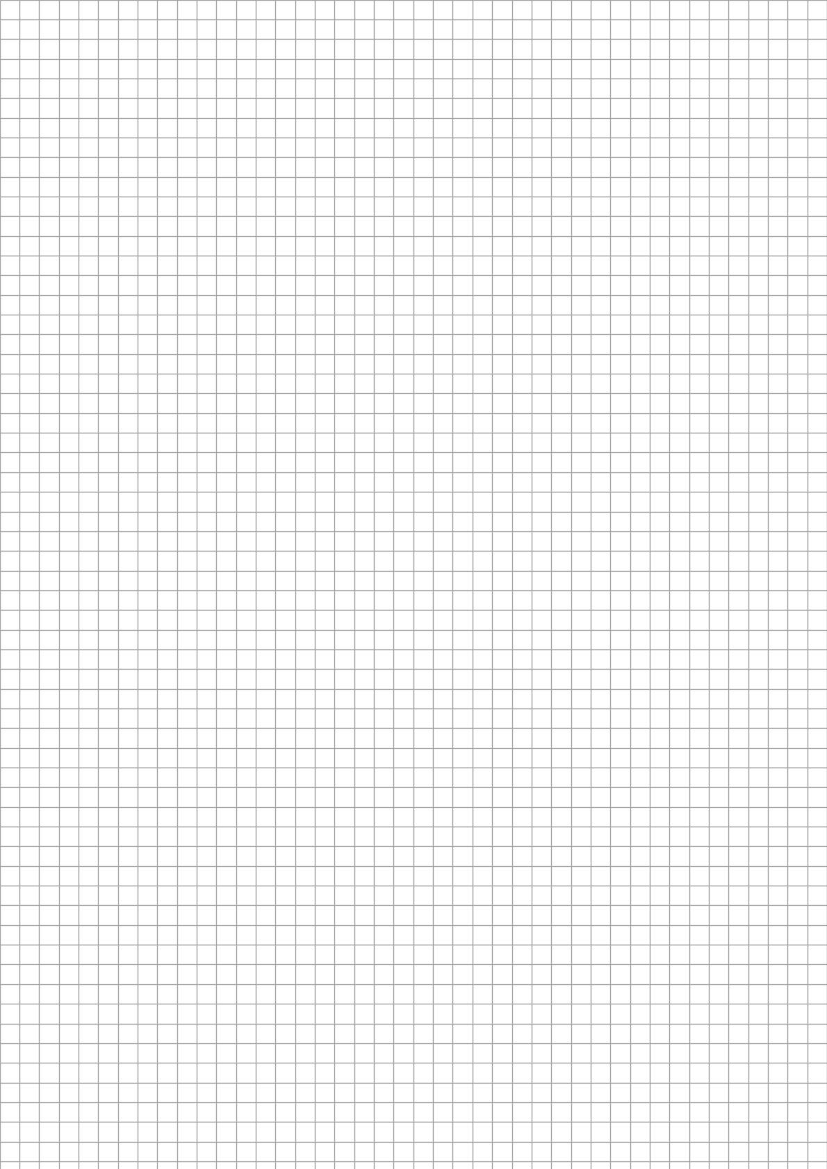 Borderless 5mm Grid Paper Template PDF Preview