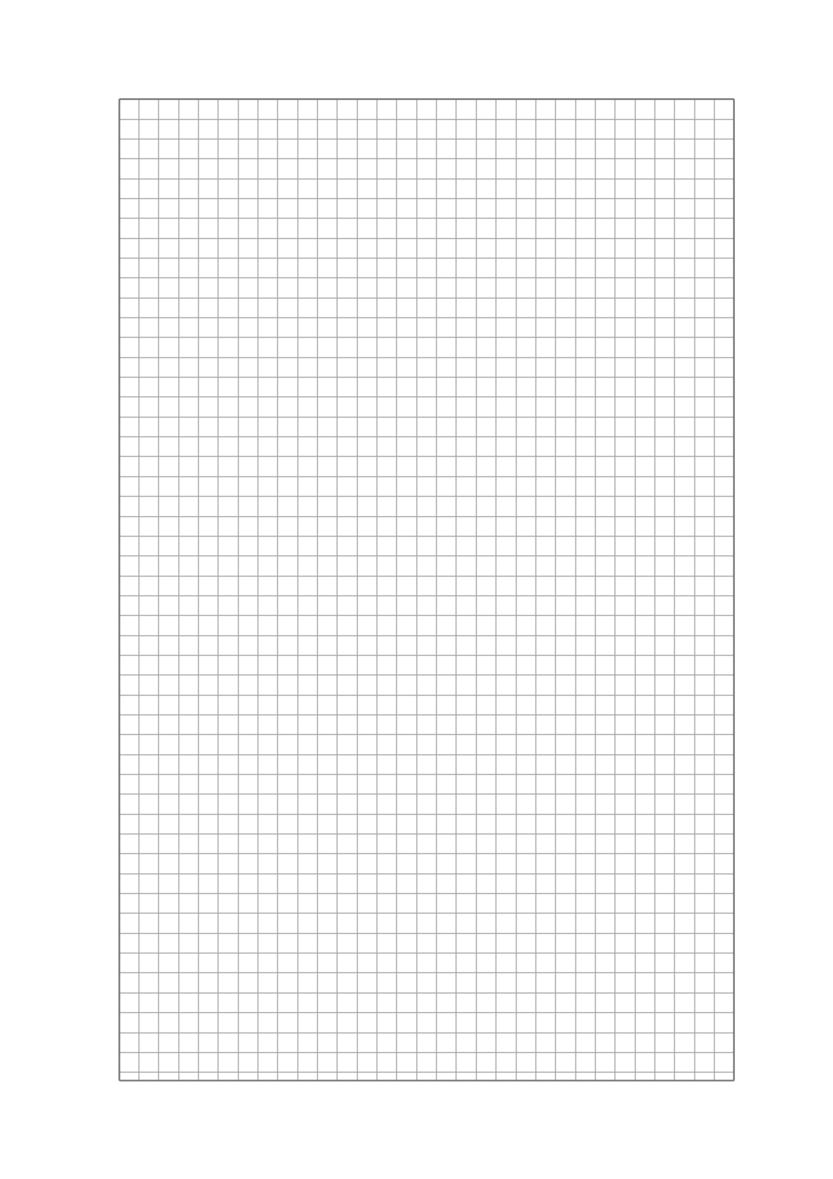 Framed 5mm Graph Paper Template PDF Preview