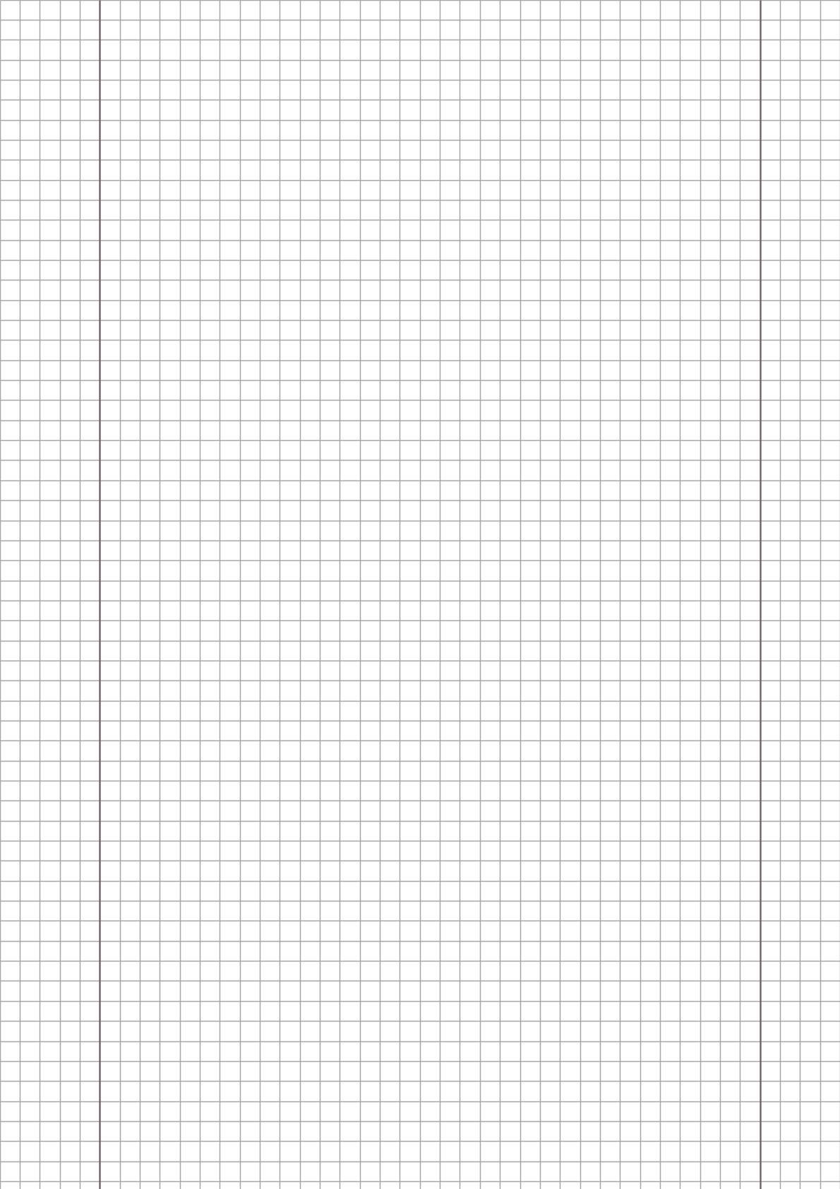 Standard 5mm Math Grid Paper Template PDF Preview